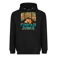 Black Pumpkin junkie Heavyweight Hoodie - NancyCooperArtShop
