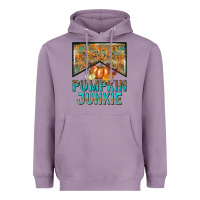 Lavender Pumpkin junkie Heavyweight Hoodie - NancyCooperArtShop