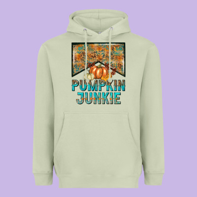 Pumpkin Junkie Heavyweight Hoodie Designed By Nancycooperartshop