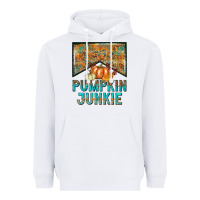 White Pumpkin junkie Heavyweight Hoodie - NancyCooperArtShop