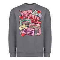 Storm valentines day cassette tapes Heavyweight Sweatshirt - MaliasSmallBusiness