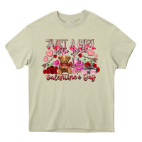 Mossy just  girl who loves valentines day Heavy Core Tee - RacoonDesign