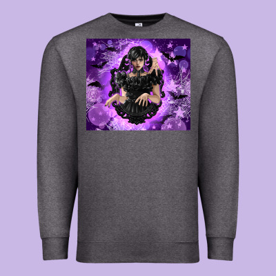 Gothic Girl Night Premium Sweatshirt Designed By Tumblerdesignbyshophia