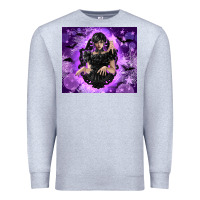Heather Grey gothic girl night Premium Sweatshirt - TumblerDesignByShophia