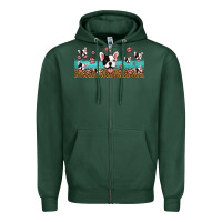 Sports Green french bulldogs Zipper Hoodie - Jasminsmagicworld