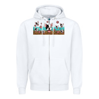 White french bulldogs Zipper Hoodie - Jasminsmagicworld