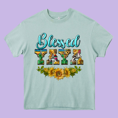 Blessed Yaya Heavy Core Tee Designed By Barkaloodesign