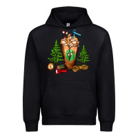 Black camping cold drink frappe Urban Hoodie - FaDigitalArtStudio