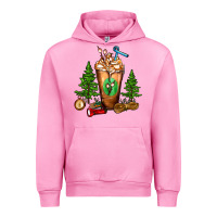 Fuchsia Pink camping cold drink frappe Urban Hoodie - FaDigitalArtStudio
