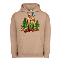 Pigment Burro camping cold drink frappe Urban Hoodie - FaDigitalArtStudio