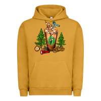 Pigment Peanut Butter camping cold drink frappe Urban Hoodie - FaDigitalArtStudio