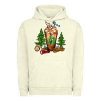 Pigment Pistachio camping cold drink frappe Urban Hoodie - FaDigitalArtStudio