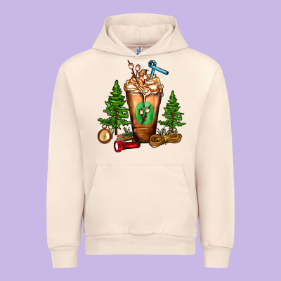 Camping Cold Drink Frappe Urban Hoodie Designed By Fadigitalartstudio