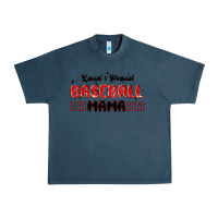 Midnight Navy loud and proud baseball mama Urban Heavy Tee - MaliasSmallBusiness