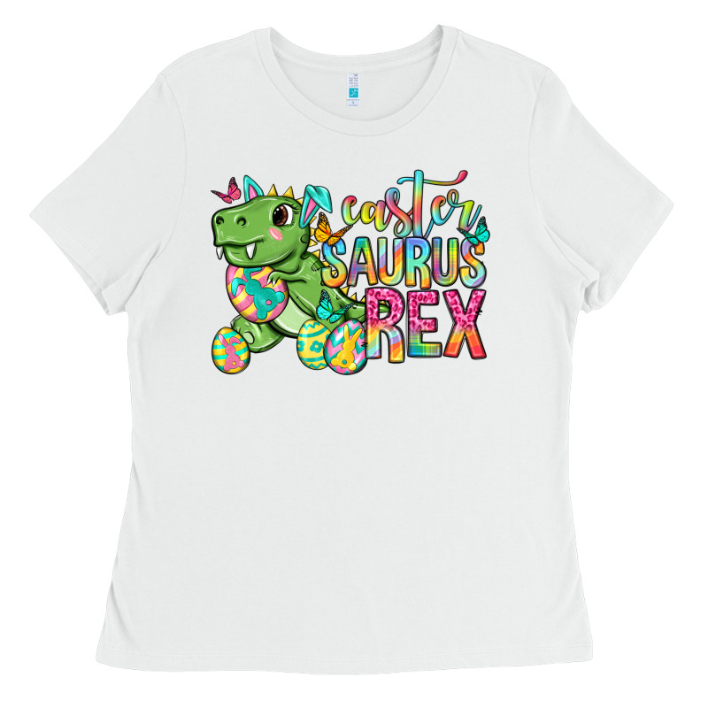 Easter Saurus Rex Easter Day Ladies Tee by Neo Western | Teevron