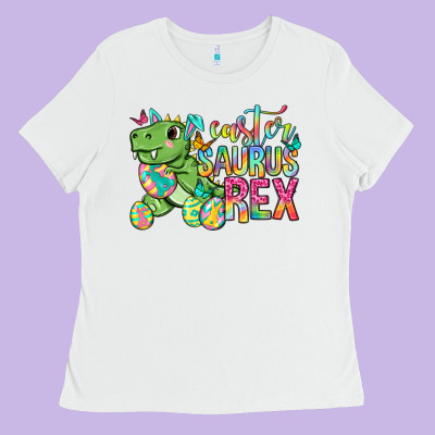 Easter Saurus Rex Easter Day Ladies Tee Designed By Neo Western
