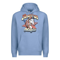 Colony Blue American unicorn magic Premium Hoodie - HowdyJamesFarm