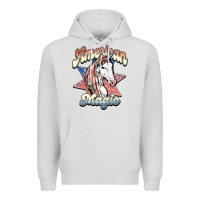 Dove Grey American unicorn magic Premium Hoodie - HowdyJamesFarm