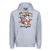 Heather Grey American unicorn magic Premium Hoodie - HowdyJamesFarm