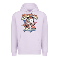 Lilac American unicorn magic Premium Hoodie - HowdyJamesFarm