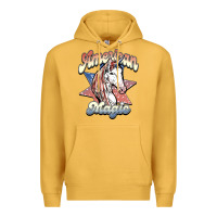 Mustard American unicorn magic Premium Hoodie - HowdyJamesFarm