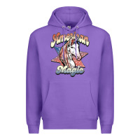 Purple American unicorn magic Premium Hoodie - HowdyJamesFarm