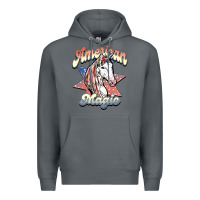 Rock American unicorn magic Premium Hoodie - HowdyJamesFarm