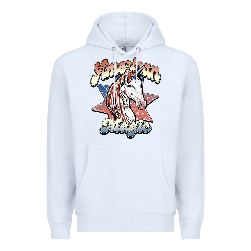 American Unicorn Magic Premium Hoodie by HowdyJamesFarm | Teevron