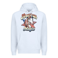 White American unicorn magic Premium Hoodie - HowdyJamesFarm