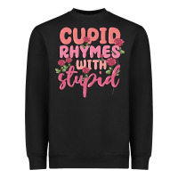 Black cupid rhymes with stupid Heavyweight Sweatshirt - MaliasSmallBusiness