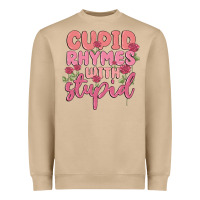 Mushroom cupid rhymes with stupid Heavyweight Sweatshirt - MaliasSmallBusiness