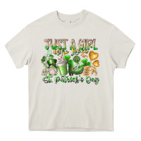 Just A Girl Who Loves Saint Patrick's Day Heavy Core Tee | Teevron