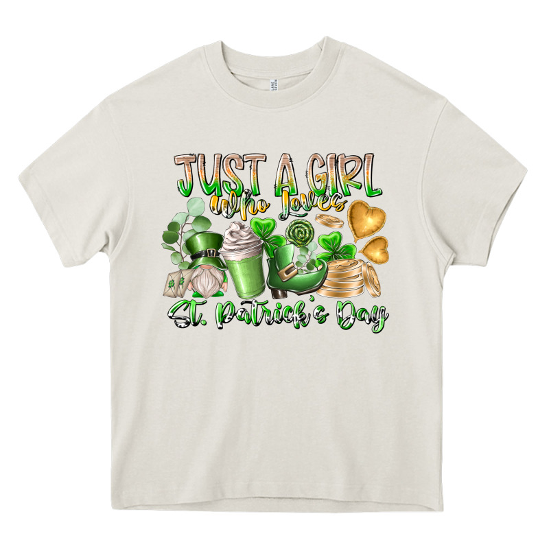 Just A Girl Who Loves Saint Patrick's Day Heavy Core Tee by RacoonDesign | Teevron