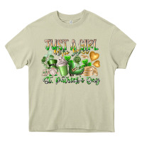 Mossy Just a Girl who Loves Saint Patrick's Day Heavy Core Tee - RacoonDesign