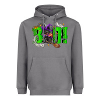 Storm Boo! with black cat Halloween Heavyweight Hoodie - NancyCooperArtShop