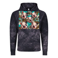 Cloud Black western cowhide sunflower baby pig Vintage Hoodie - BarkalooDesign