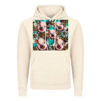 Vintage Artic western cowhide sunflower baby pig Vintage Hoodie - BarkalooDesign