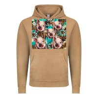 Vintage Camel western cowhide sunflower baby pig Vintage Hoodie - BarkalooDesign
