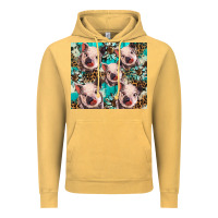 Vintage Mustard western cowhide sunflower baby pig Vintage Hoodie - BarkalooDesign