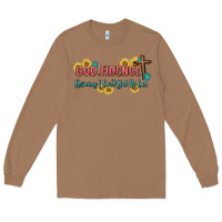 Toasted Coconut god fidence Long Sleeve Tee - MaliasSmallBusiness