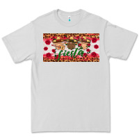 Dove Grey fiesta mexico gnomes license plate Premium Tee - HRA Design Shop