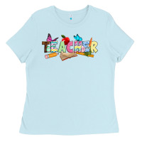 Baby Blue Easter Teacher Easter Day Ladies Tee - Neo Western
