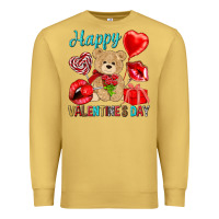 Antique Gold happy valentines day Valentine's Day Premium Sweatshirt - HowdyJamesFarm