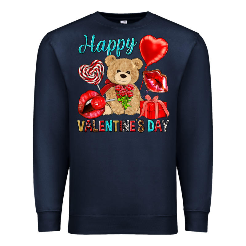 Happy Valentines Day Valentine's Day Premium Sweatshirt by HowdyJamesFarm | Teevron