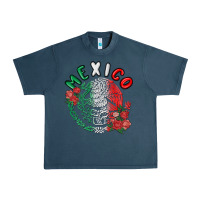 Midnight Navy mexico Urban Heavy Tee - MaliasSmallBusiness