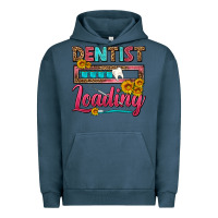 Pigment Midnight Navy Dentist Loading With Coffee Mug Urban Hoodie - FaDigitalArtStudio