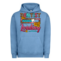 Pigment Pebble Blue Dentist Loading With Coffee Mug Urban Hoodie - FaDigitalArtStudio