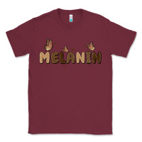 Burgundy melanin Classic Tee - MaliasSmallBusiness