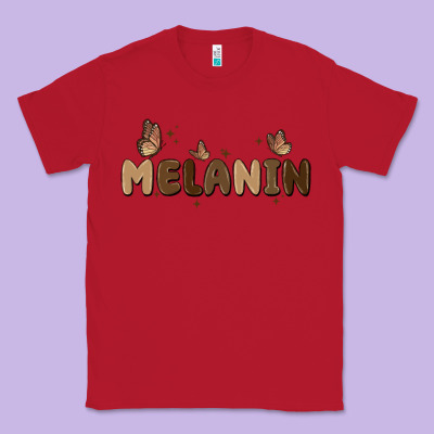 Melanin Classic Tee Designed By Maliassmallbusiness