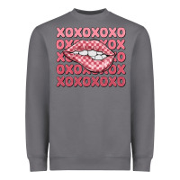 Storm xoxo checker lips Heavyweight Sweatshirt - MaliasSmallBusiness